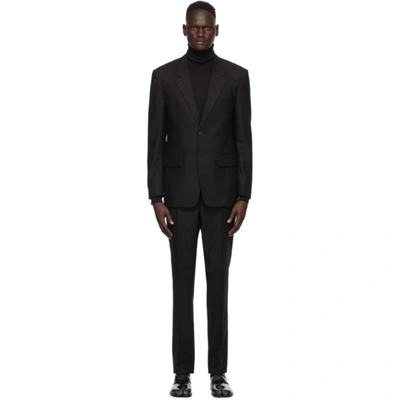 Shop Maison Margiela Black Wool Suit In 900 Black