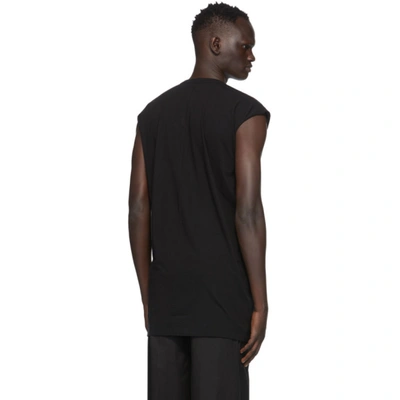 Shop Rick Owens Black Dylan Sleeveless T-shirt In 09 Black