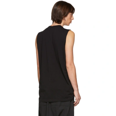 Shop Rick Owens Black Level Sleeveless T-shirt In 09 Black
