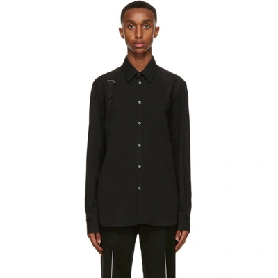 Shop Alexander Mcqueen Black Harness Shirt In 1000 Black