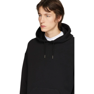 Shop Givenchy Black Tufted Logo Hoodie In 001 Black