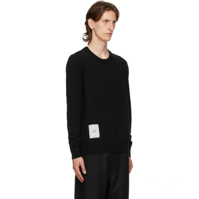 Shop Maison Margiela Black Gauge 12 Sweater In 900 Black