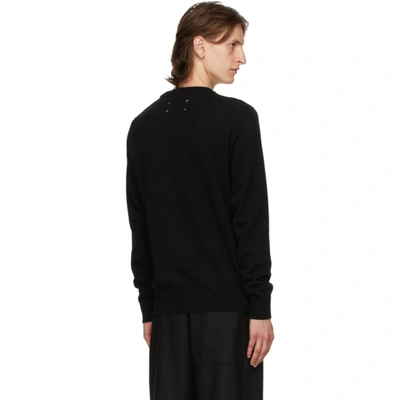 Shop Maison Margiela Black Gauge 12 Sweater In 900 Black