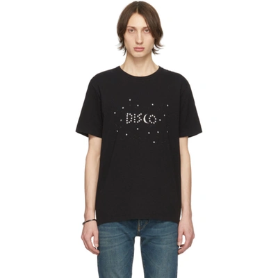 Shop Saint Laurent Black 'disco' T-shirt In 1095 Noirna