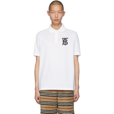 BURBERRY 白色 WINFORD POLO 衫