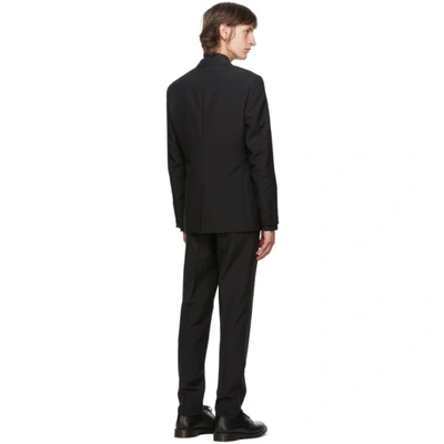 Shop Burberry Black Wool Slim-fit Suit In Black A1189