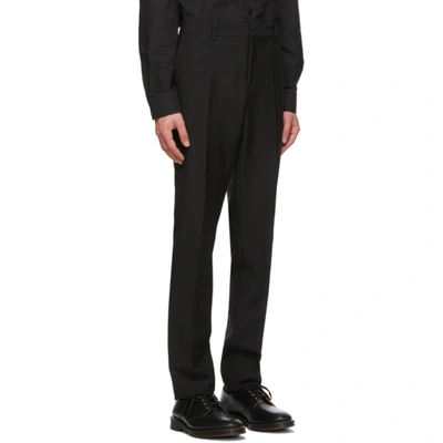 Shop Burberry Black Wool Slim-fit Suit In Black A1189