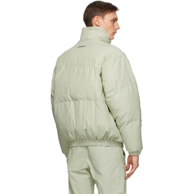 Shop Essentials Green Puffer Jacket In Sage