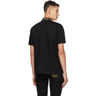 Shop Versace Black Medusa Logo Polo In A1008 Black