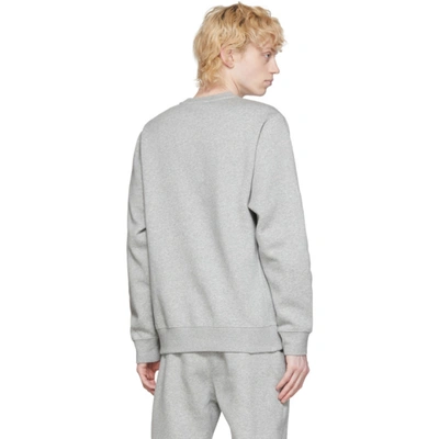 Shop Nike Grey Sportswear Club Sweatshirt In 063 Dk Grey