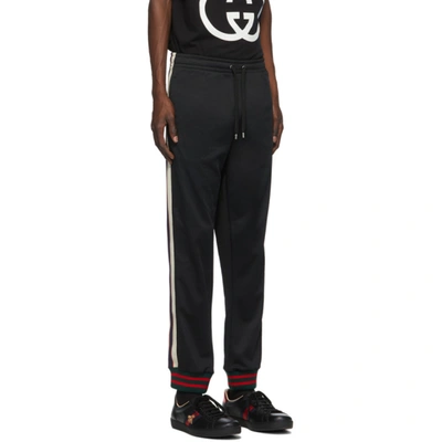 Shop Gucci Black Technical Jersey Lounge Pants In 1008 Blkivr
