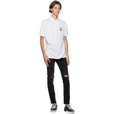 Shop Dolce & Gabbana White Dna Polo In W0800 Bianc