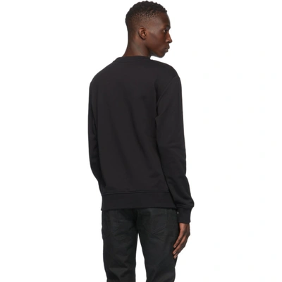 Shop Balmain Black 3d Logo Sweatshirt In 0pa Noir