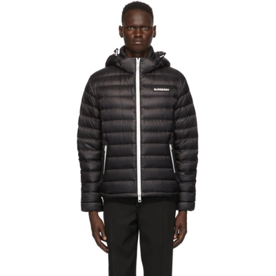 Shop Burberry Black Down Barnet Jacket In Black A1189