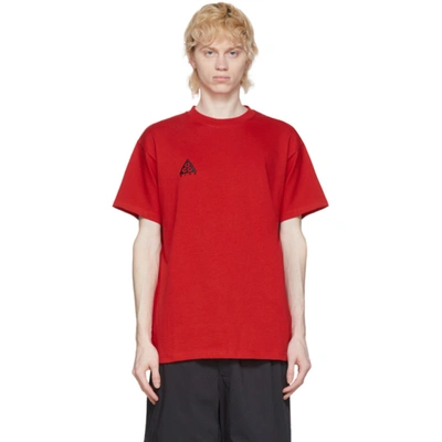 Shop Nike Red Logo T-shirt In 657 Univers