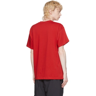 Shop Nike Red Logo T-shirt In 657 Univers