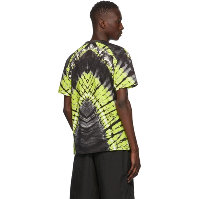 Shop Valentino Black And Green Pop Skin Vltn T-shirt In A5b Pop Ski