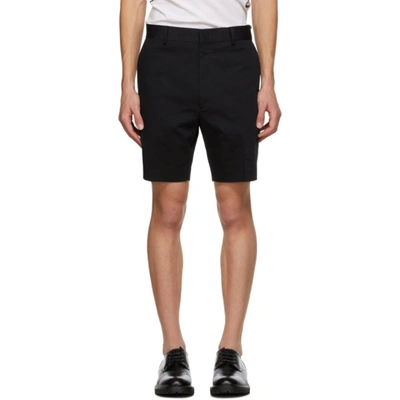 Shop Fendi Black Plain Shorts In F0qa1 Black