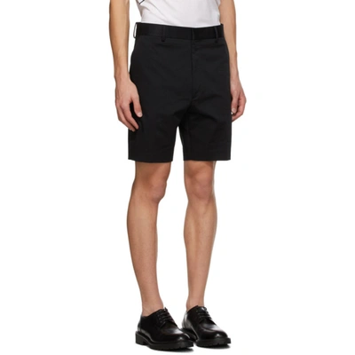 Shop Fendi Black Plain Shorts In F0qa1 Black