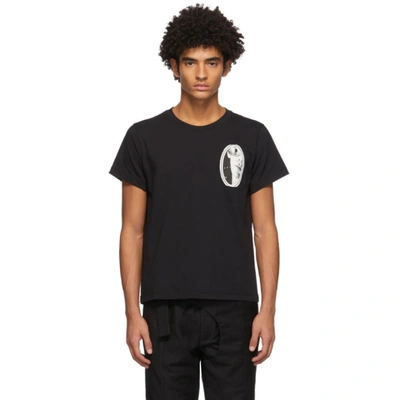 Shop Adyar Ssense Exclusive Black Sheetnoise T-shirt