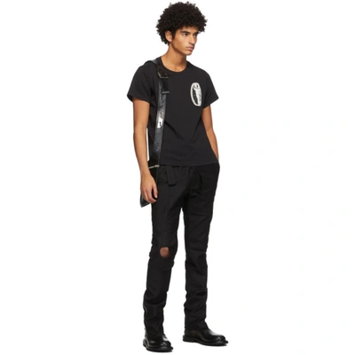 Shop Adyar Ssense Exclusive Black Sheetnoise T-shirt