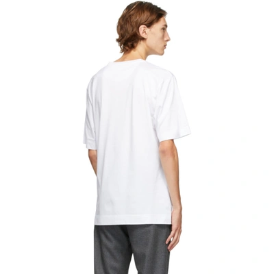 Shop Fendi White Joshua Vides Edition Logo T-shirt In F0qa0 White
