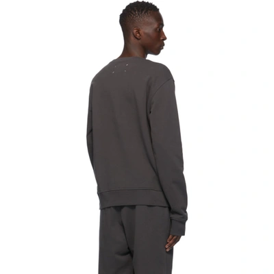 Shop Maison Margiela Grey 'stereotype' Crewneck Sweatshirt In 855 Charcoa