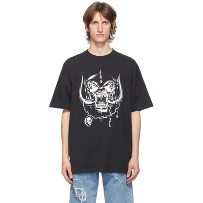 Vetements X The World Motorhead Big Skull T-shirt In Black | ModeSens