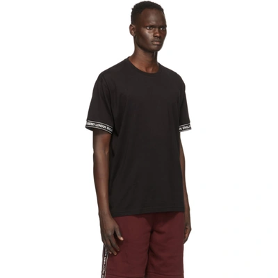 Shop Burberry Black Teslow T-shirt In Black A1189