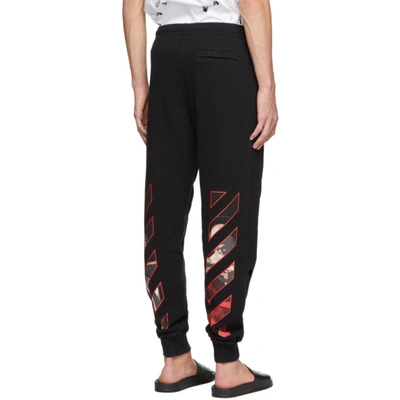 Shop Off-white Black Caravaggio Lounge Pants In Black/red