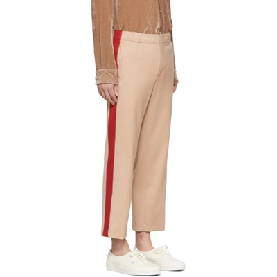 Shop Sies Marjan Tan Orion Striped Trousers In Soba