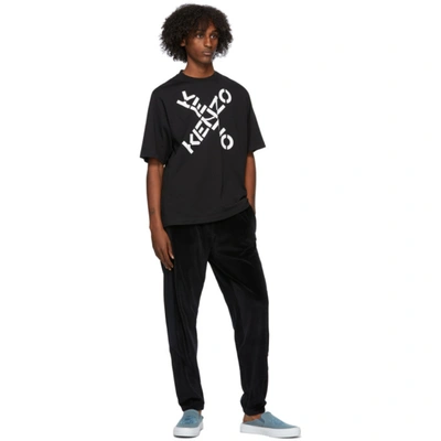 Shop Kenzo Black Sport Big X T-shirt In 99 Black