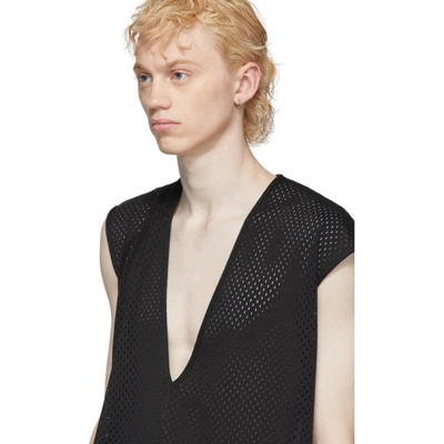 Shop Rick Owens Black Champion Edition Mesh Dylan T-shirt In 09 Blk