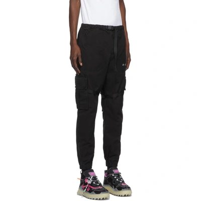 Shop Off-white Black Parachute Cargo Pants