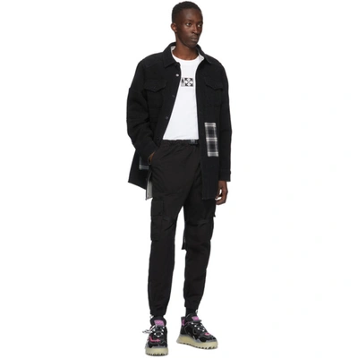 Shop Off-white Black Parachute Cargo Pants