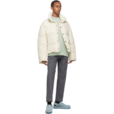 Shop Jacquemus Beige 'la Doudoune' Blouson Coat