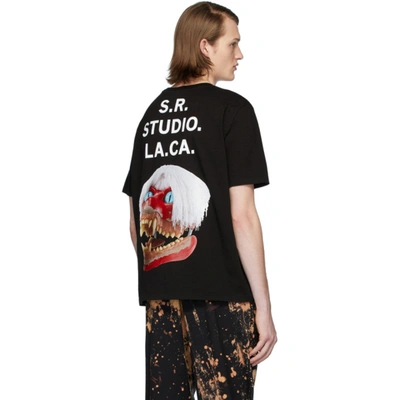 Shop S.r. Studio. La. Ca. Black Ed. 50 White Haired Red Skull T-shirt