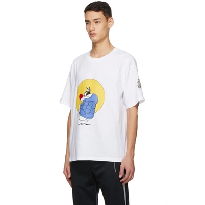 Shop Moncler Genius 1 Moncler Jw Anderson White Looney Tunes Edition Sylvester T-shirt In 001white