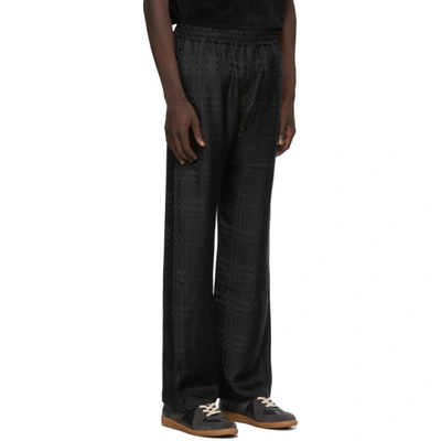 Shop Cmmn Swdn Black And Brown Check Kylo Trousers In Brwn Check