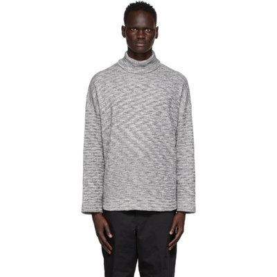 Shop N.hoolywood Grey Highneck Turtleneck In T.gray