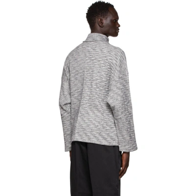 Shop N.hoolywood Grey Highneck Turtleneck In T.gray