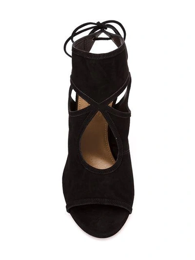 Shop Aquazzura Sexy Thing Sandals In Black