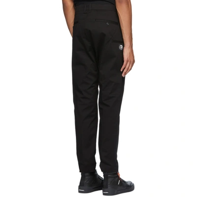 Shop Diesel Black P-jax Trousers In 9xx Black
