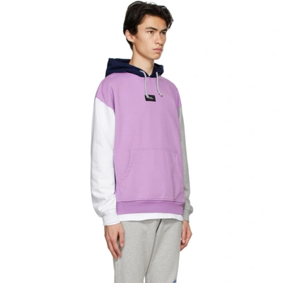 Shop Rassvet Pink Colorblocked Hoodie In 2 Pink