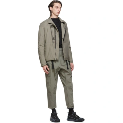 Shop Acronym Khaki J68-pl Rider Jacket In Alpha Gree