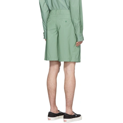 Shop Sies Marjan Green Reflective Sterling Shorts In Leek