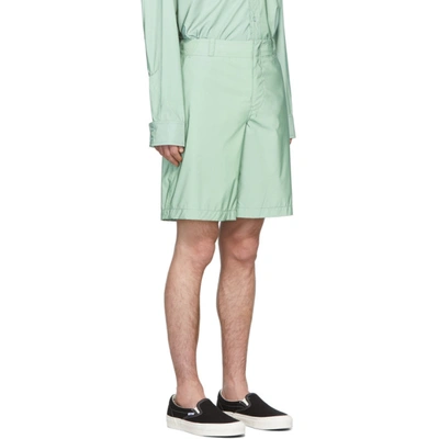 Shop Sies Marjan Green Reflective Sterling Shorts In Leek