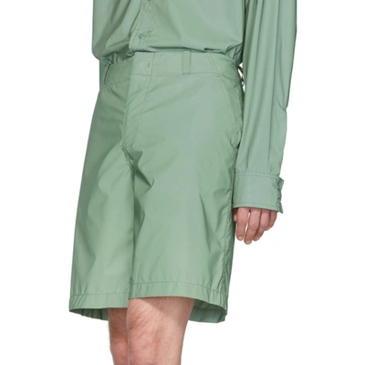 Shop Sies Marjan Green Reflective Sterling Shorts In Leek