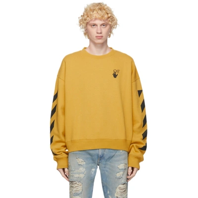 Shop Off-white Yellow Agreement Sweatshirt In 1610 Yelblk