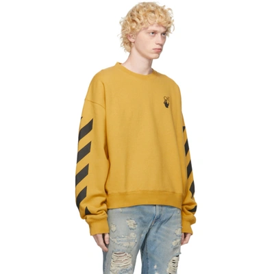 Shop Off-white Yellow Agreement Sweatshirt In 1610 Yelblk